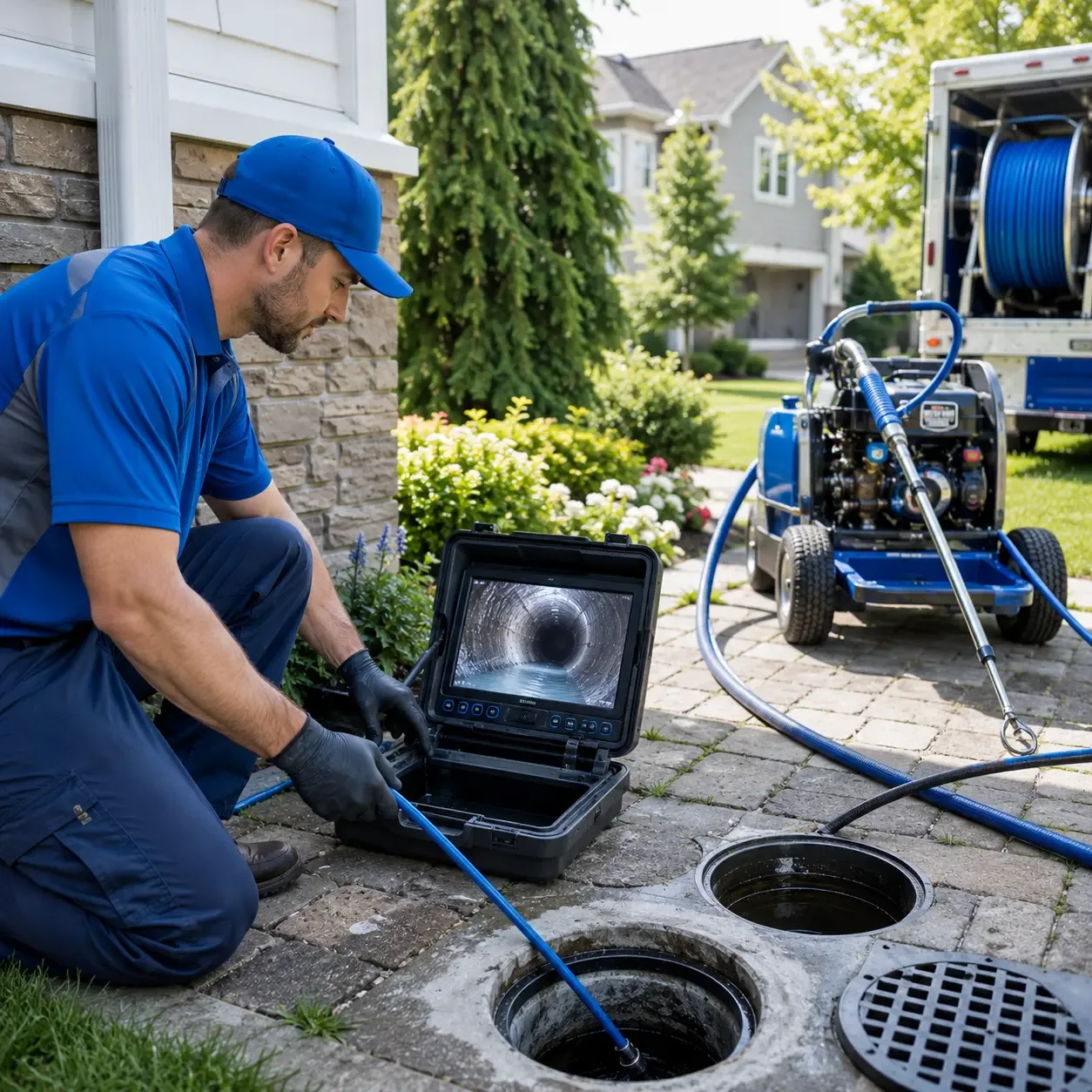 Outdoor drain cleaning professionals serving Mcbrides, MI