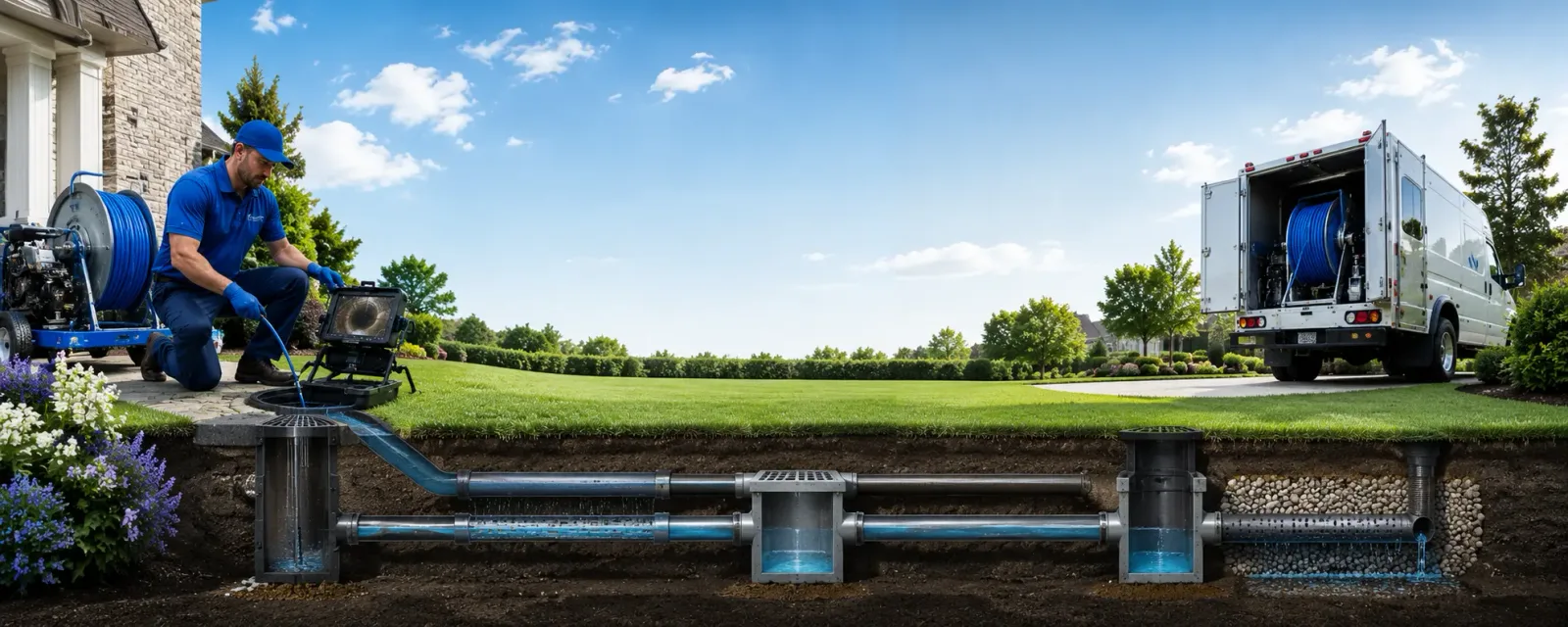 Outdoor drain cleaning information for Mcbrides, MI